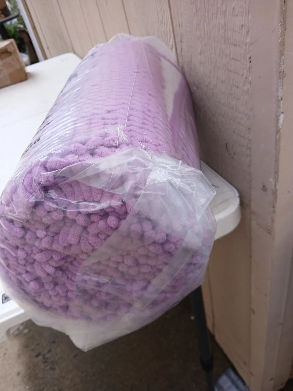 Plush Chenille Bath Rug - Purple